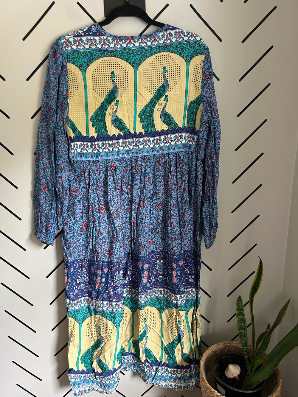NWT boho tunic long sleeve midi dress - Picture 7 of 8